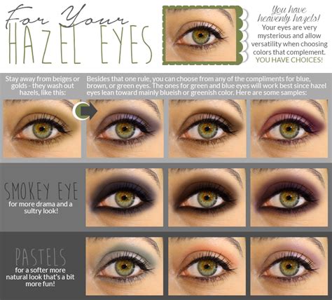 color palette for hazel eyes.